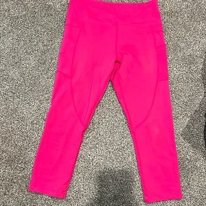 ZYIA LIGHT AND TIGHT CROPPED LEGGINGS PINK 6-8
